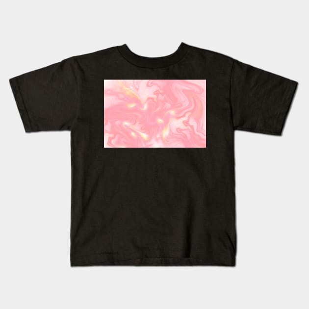 Rose marble Kids T-Shirt by krinichnaya